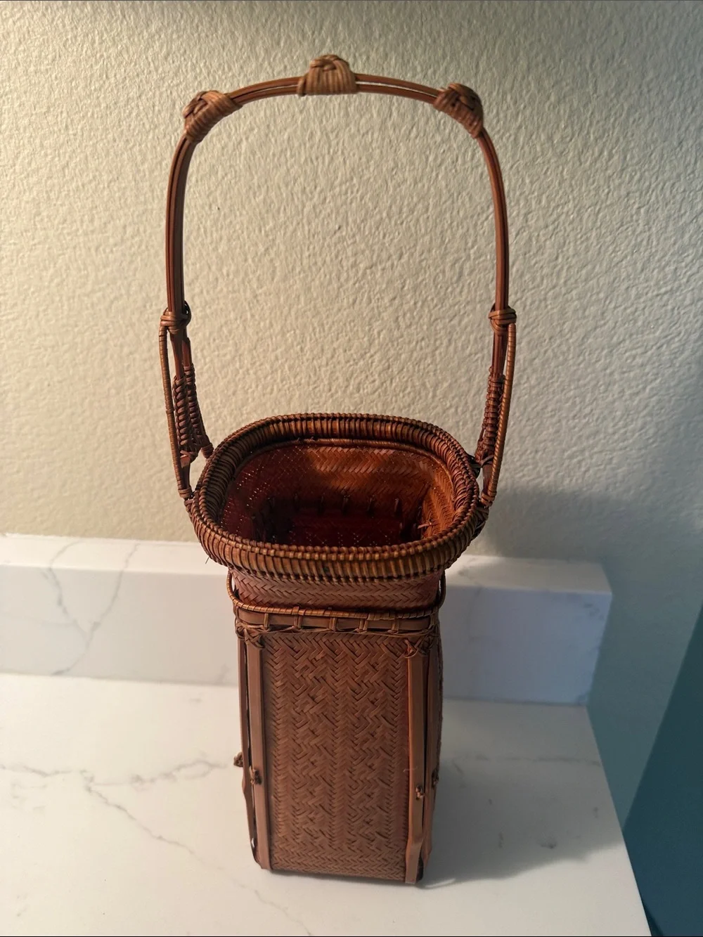 Vintage Ikebana Basket Small